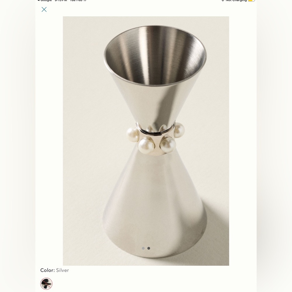 Anthropologie Bar Delphine Jigger  NEW IN BOX